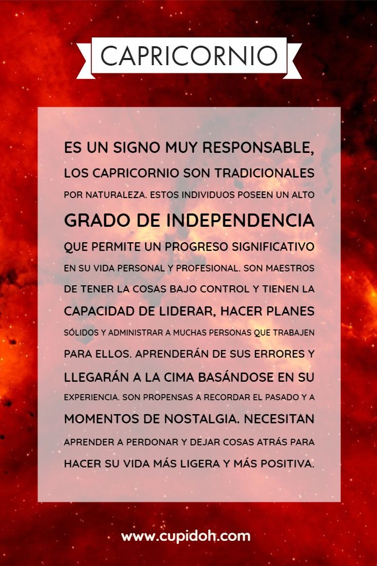 personalidad de Capricornio